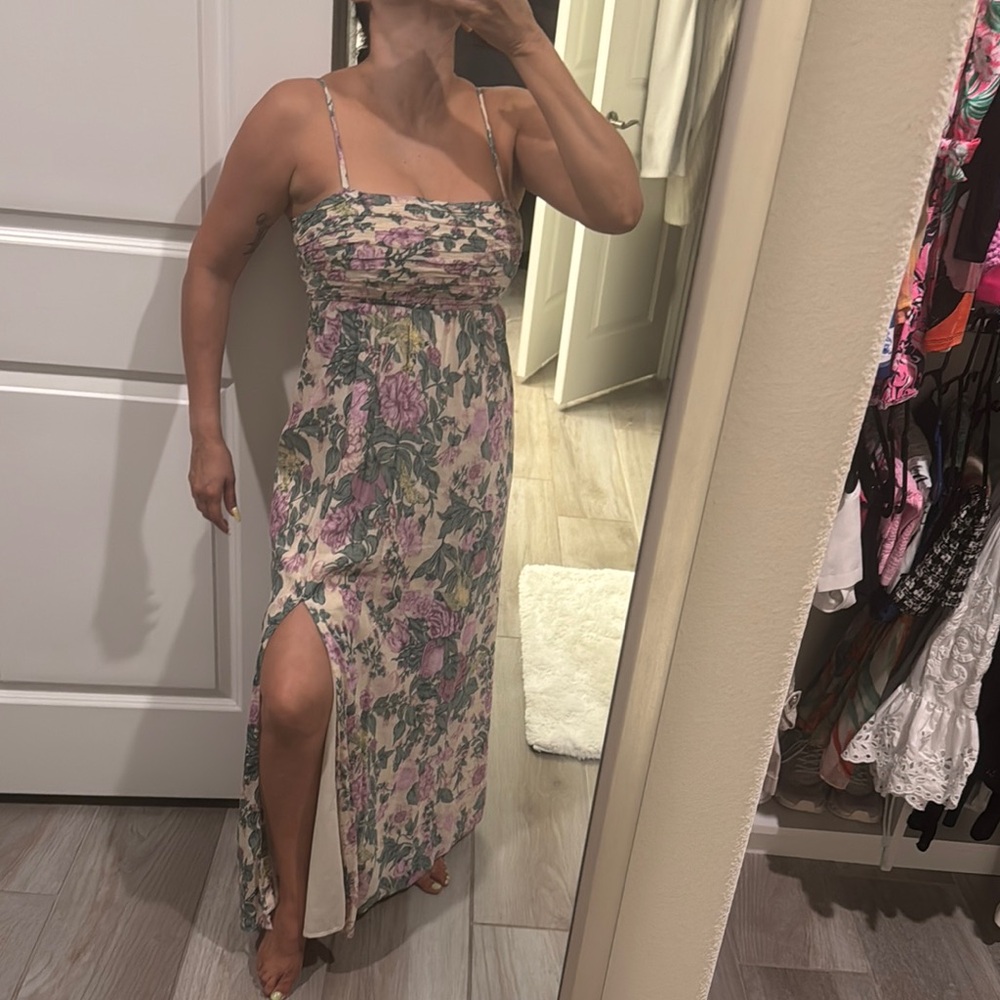 Abercrombie & Fitch Floral Print Maxi Dress
